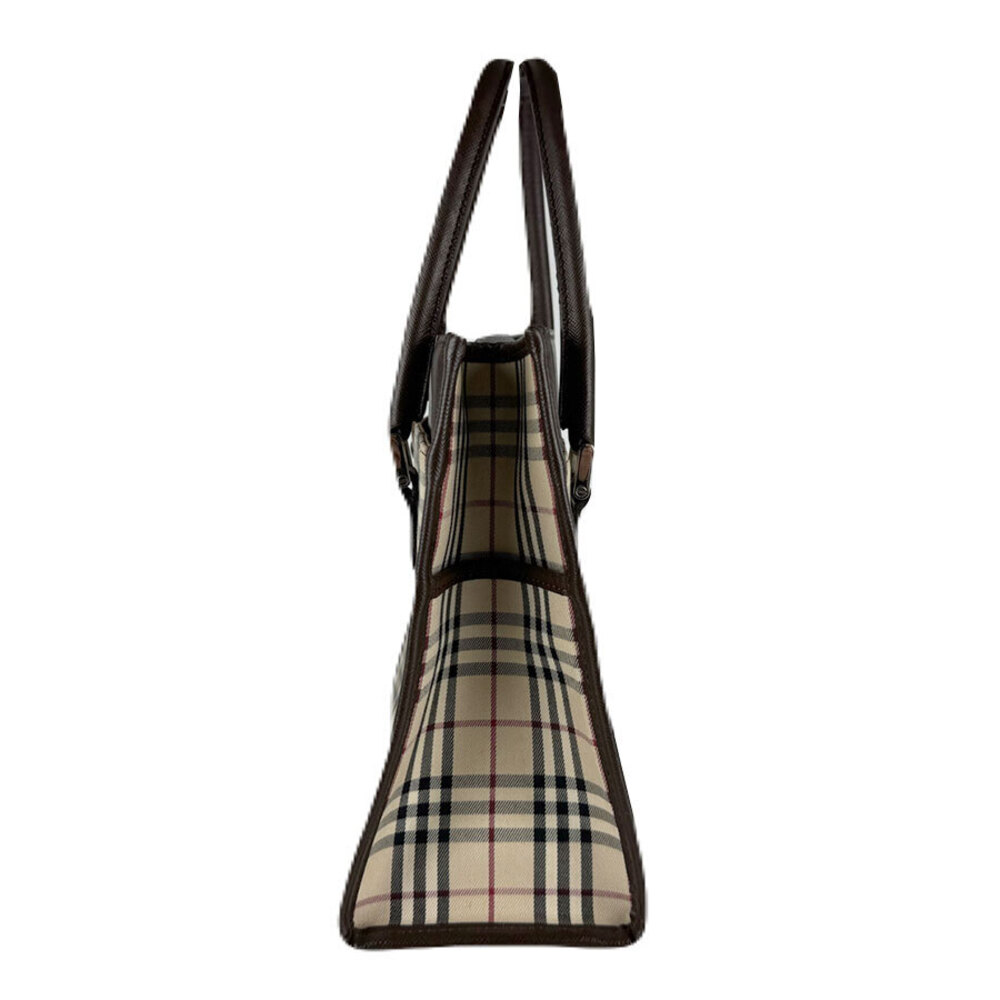 Burberry handbag canvas leather brown beige - Picture 2 of 4
